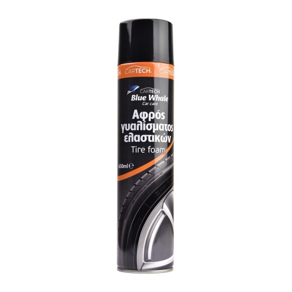 ΑΦΡΟΣ ΓΥΑΛΙΣΜΑΤΟΣ ΕΛΑΣΤΙΚΩΝ – TIRE FOAM 650ml