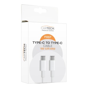 ΚΑΛΩΔΙΟ ΦΟΡΤΙΣΗΣ & ΜΕΤΑΦΟΡΑΣ ΔΕΔΟΜΕΝΩΝ TYPE-C TO TYPE-C 60W 1.5M FAST CHARGE 29673