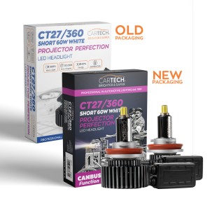 ΛΑΜΠΑ LED CT27/360 H11 SHORT 60W WHITE 6500K CARTECH