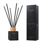 Fresso - Αρωματικό Χώρου με Στικ Cadence 100 ml Premium Home Reed Diffuser με FlowScent, Μαύρο Γυάλινο Μπουκάλι και Μαύρα Στικ από Fiberglass - 1 Τεμ.